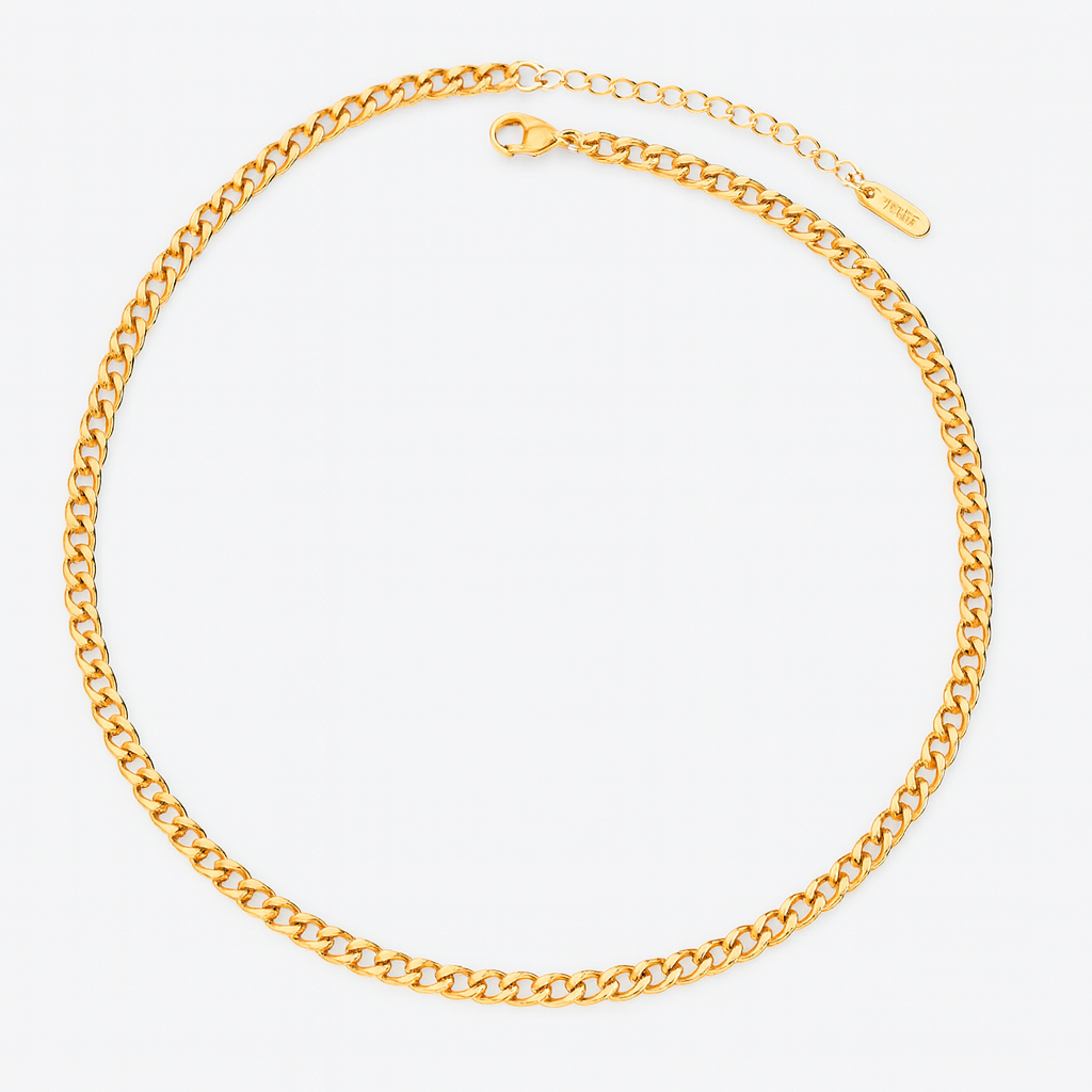 Flat Link Chain Necklace