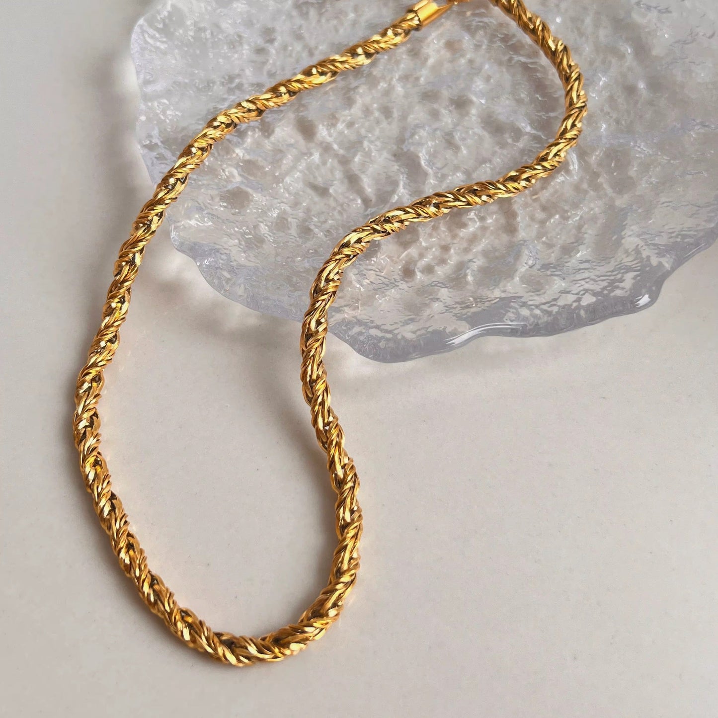 Wire Gold Necklace