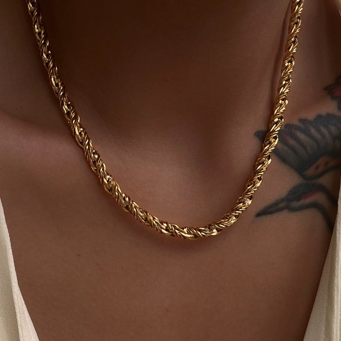 Wire Gold Necklace