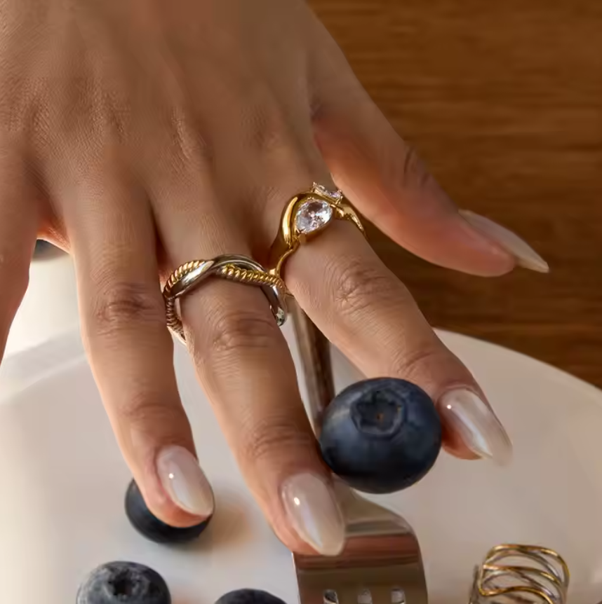 Double Wave Ring