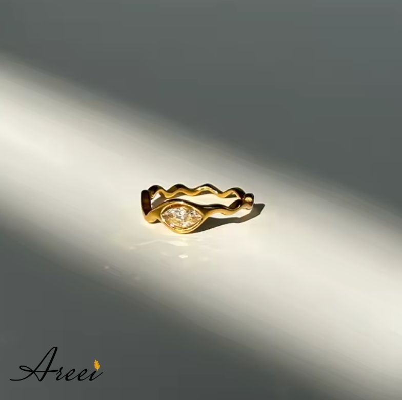 Zig-Zag Wave Ring