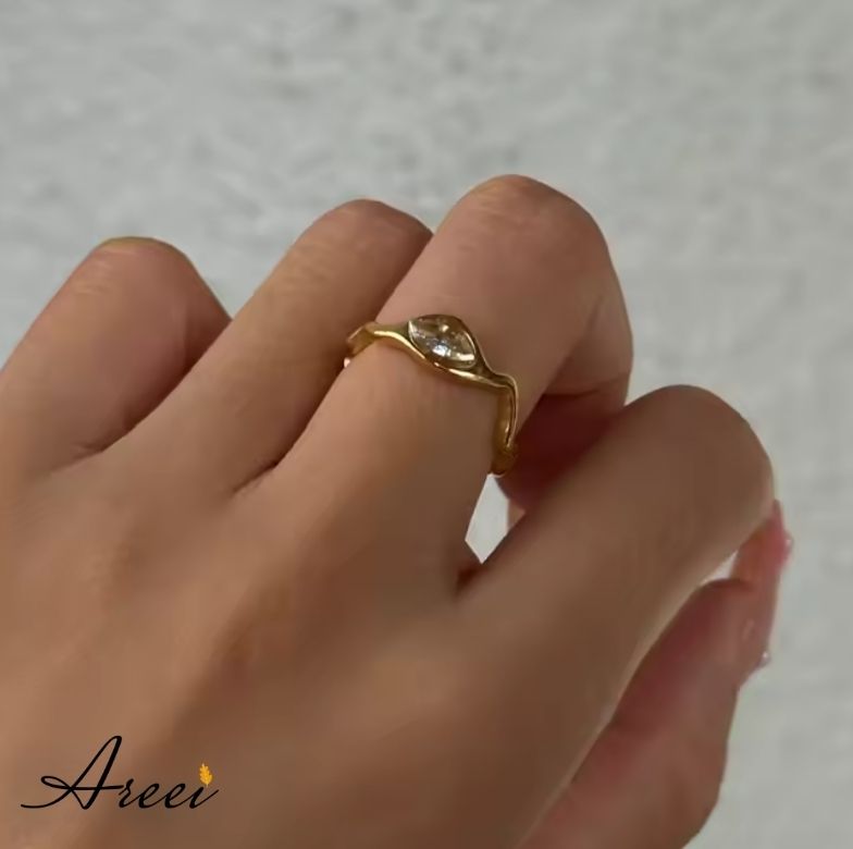 Zig-Zag Wave Ring