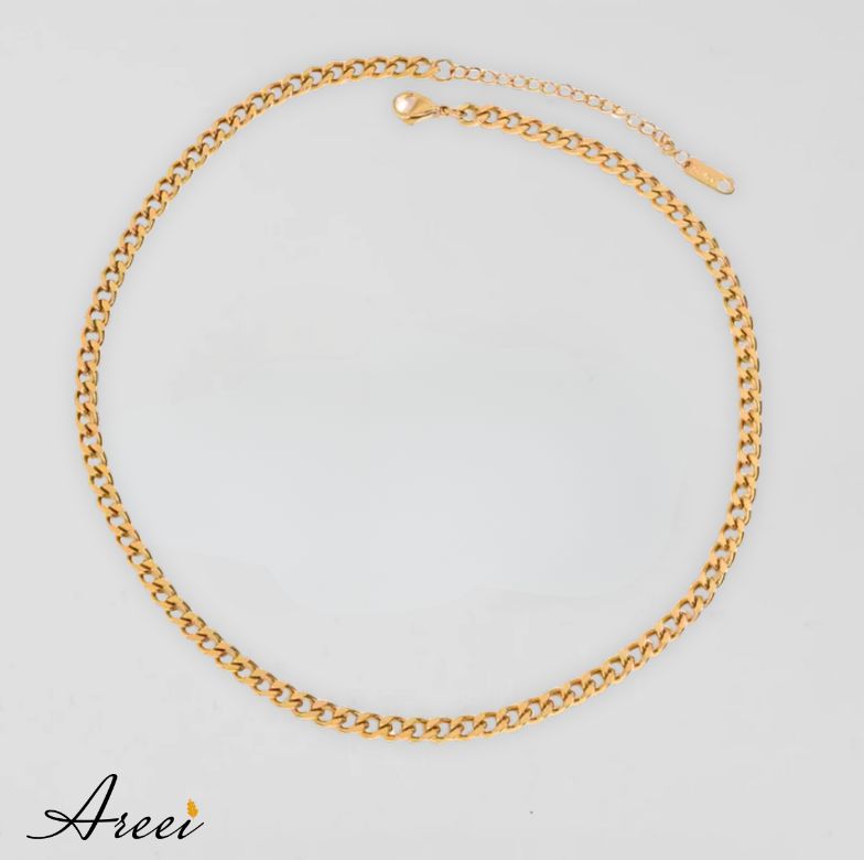 Flat Link Chain Necklace
