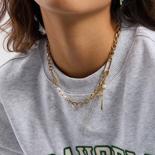 Black Friday Exclusive: 20% Off Five-Point Star Safety Pin Necklace