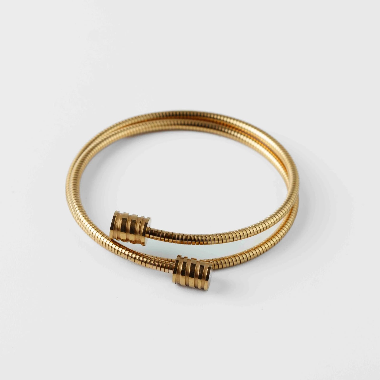 18k gold plated wrap around bangle