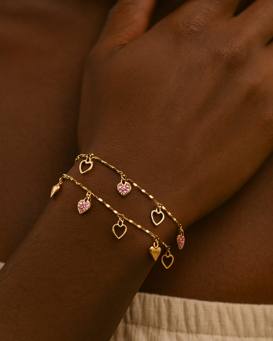 Heart Charm Bracelet