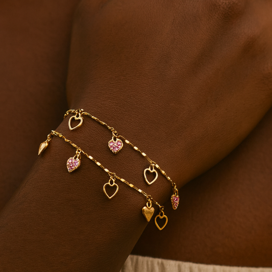 Heart Charm Bracelet