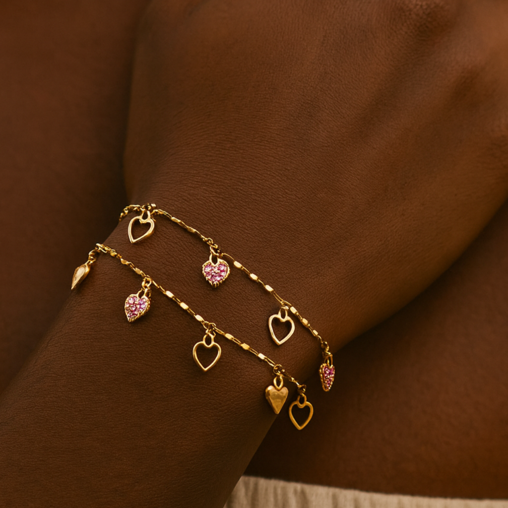 Heart Charm Bracelet