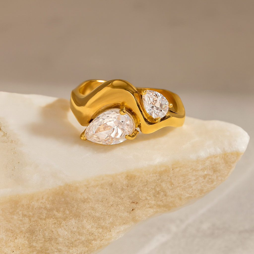 Double Wave Ring