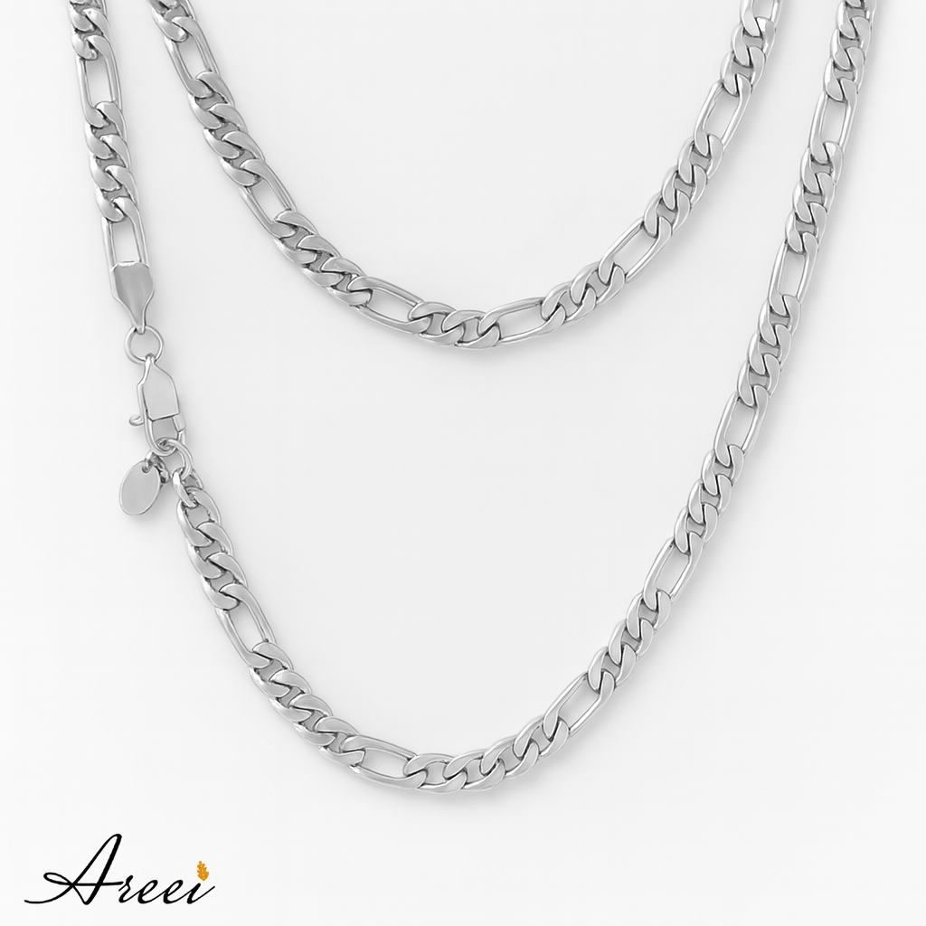 Figaro Rope Cuban Chain Necklace