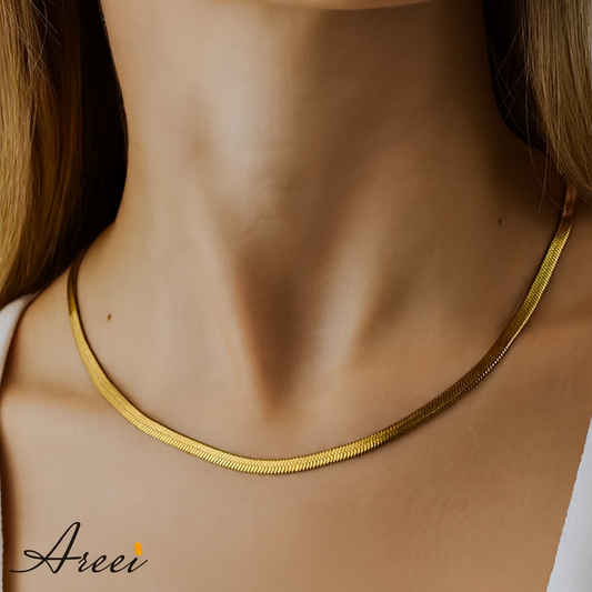 Fine Herringbone Necklace
