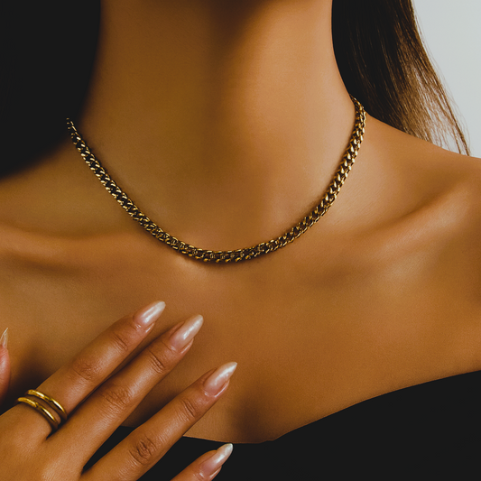 Flat Link Chain Necklace