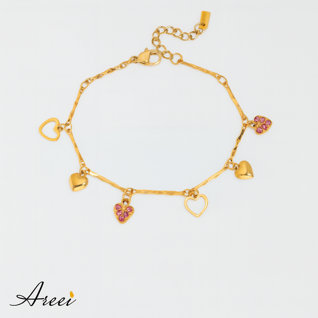 Heart Charm Bracelet