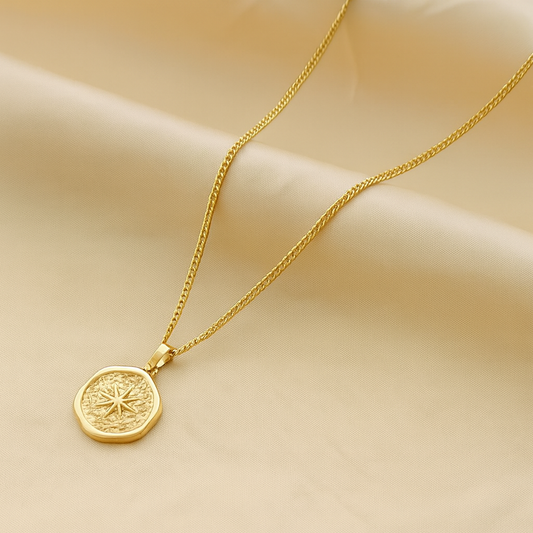 North Star Compass Necklace