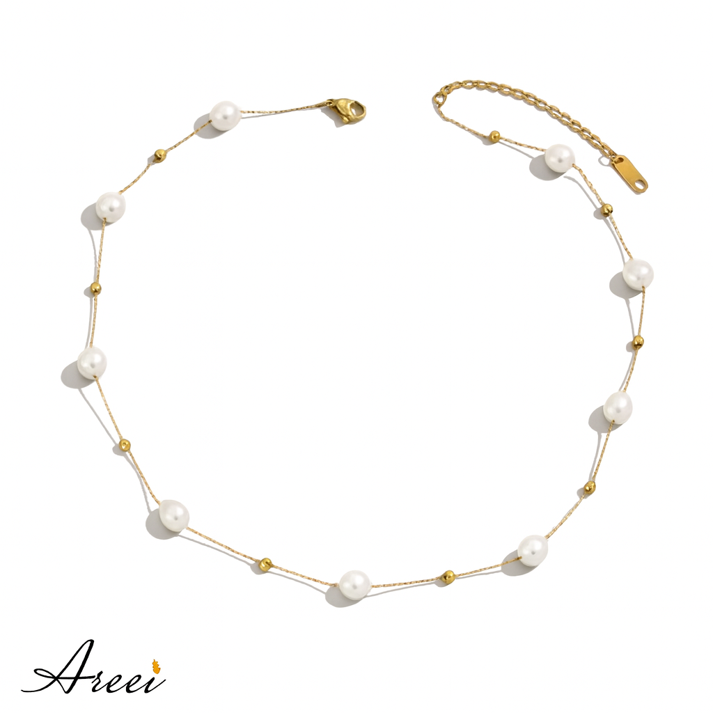 Pearl Choker Minimalist Necklace