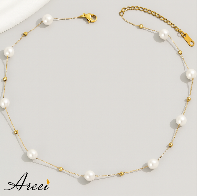 Pearl Choker Minimalist Necklace