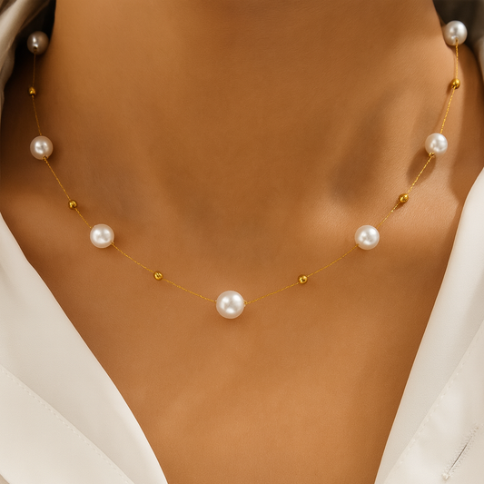 Pearl Choker Minimalist Necklace