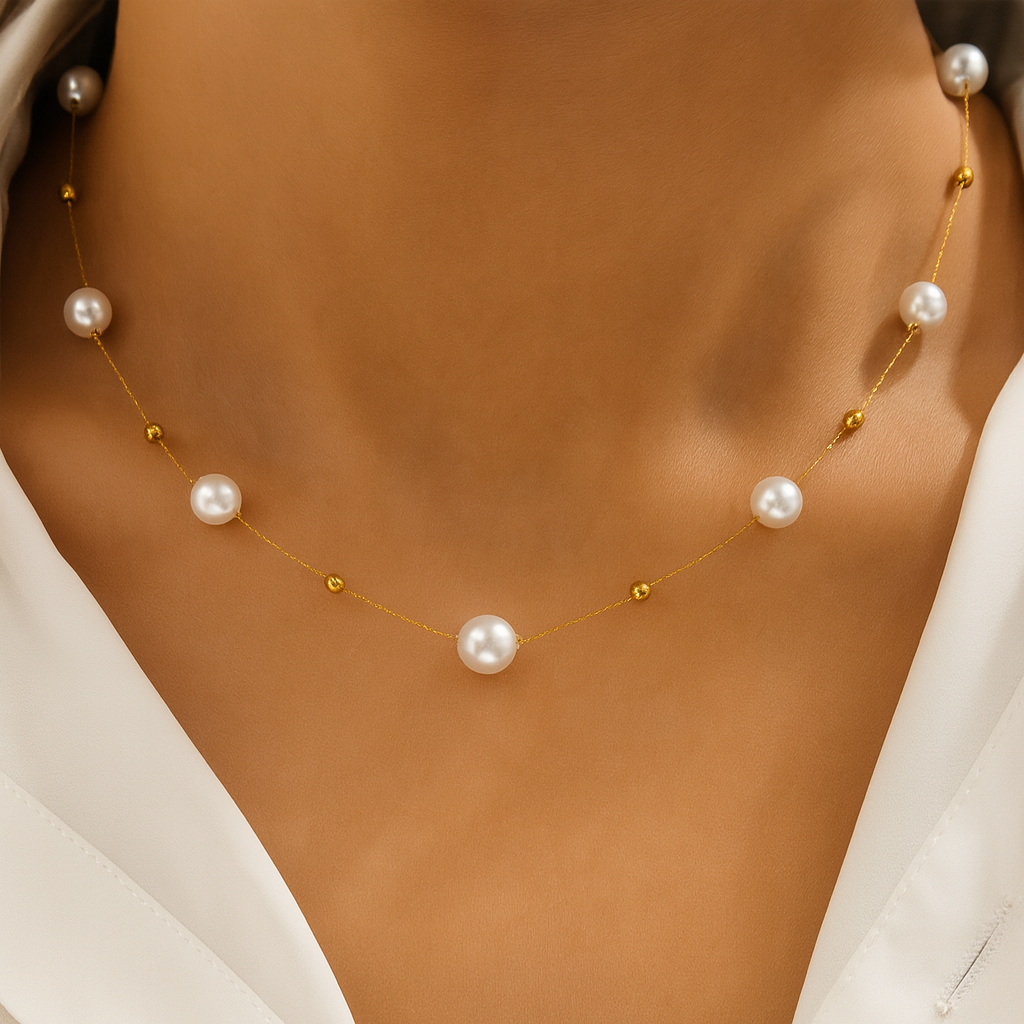 Pearl Choker Minimalist Necklace
