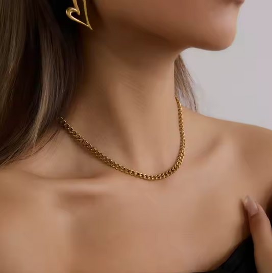 Flat Link Chain Necklace