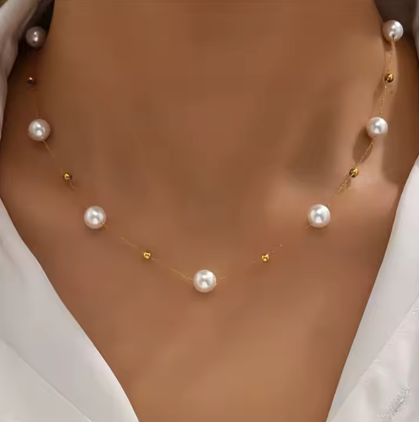 Pearl Choker Minimalist Necklace