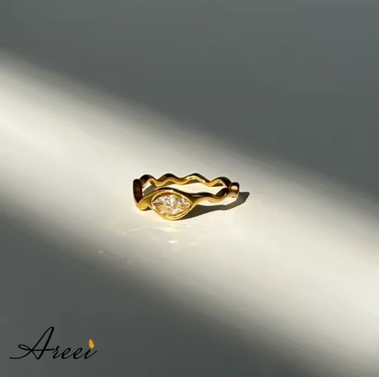 Zig-Zag Wave Ring