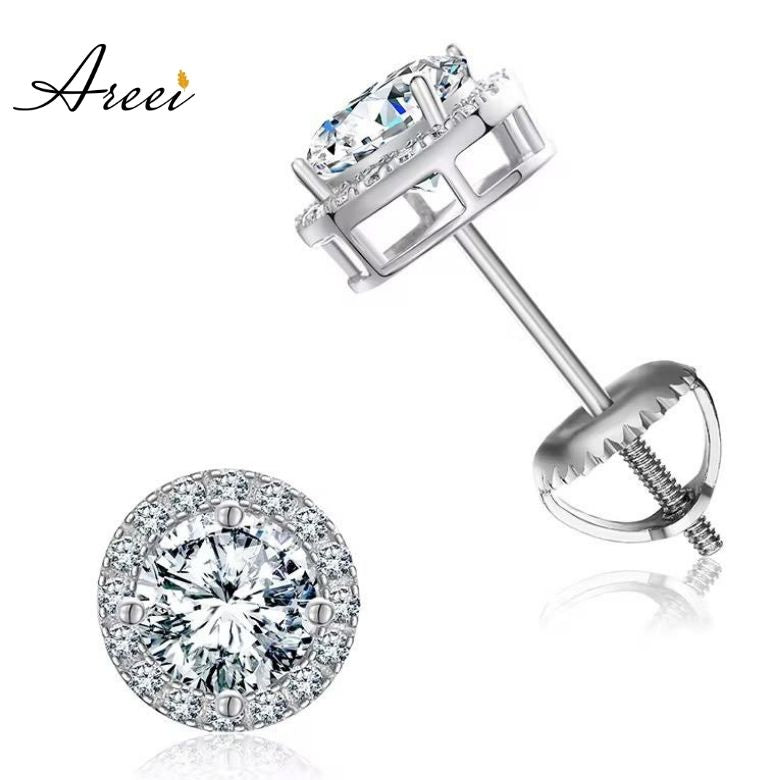 Crown Jewel Diamond Stud Earrings