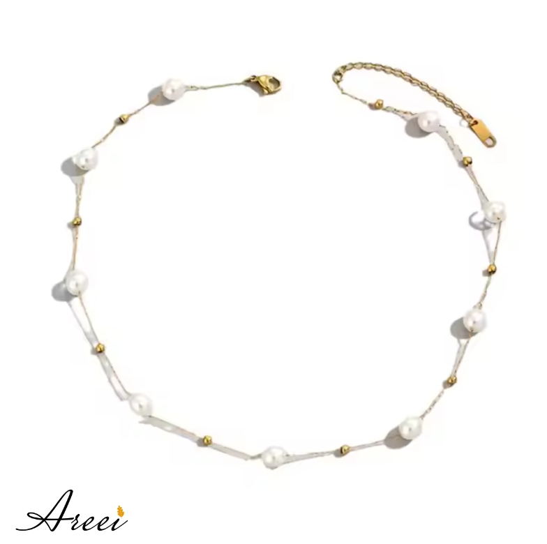 Pearl Choker Minimalist Necklace