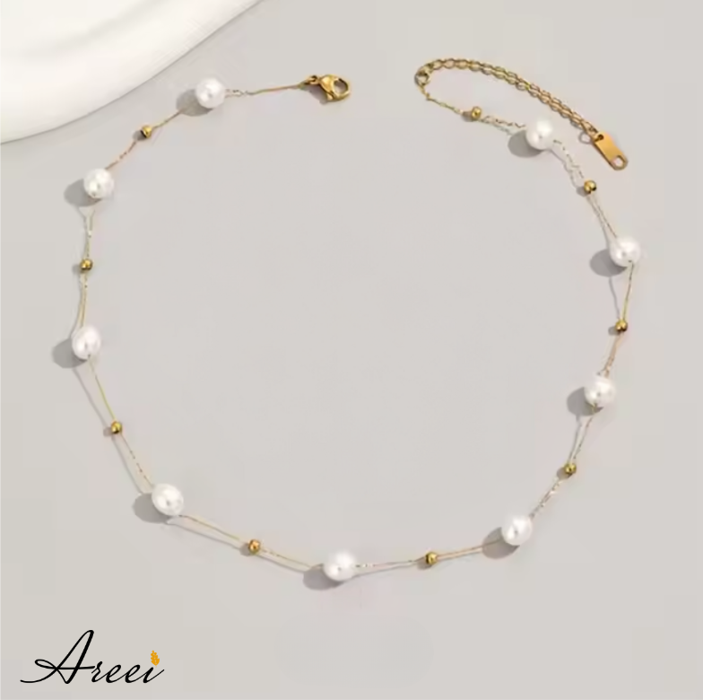 Pearl Choker Minimalist Necklace