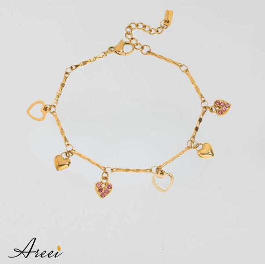 Heart Charm Bracelet