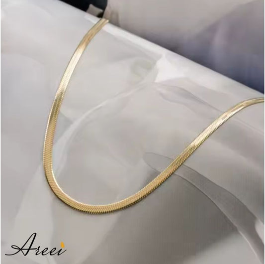 Fine Herringbone Necklace