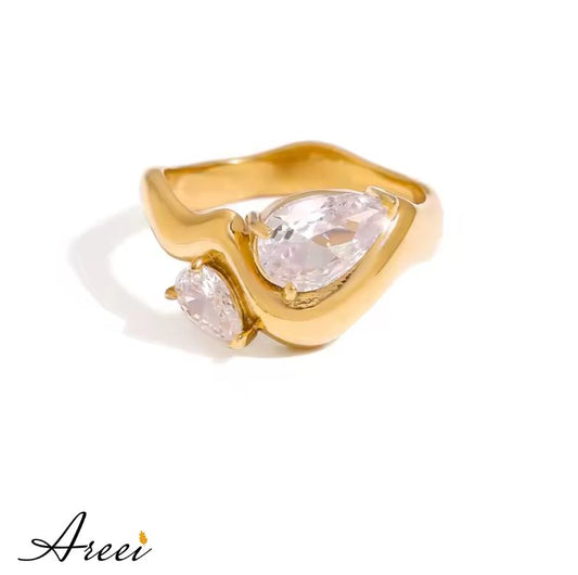 Double Wave Ring