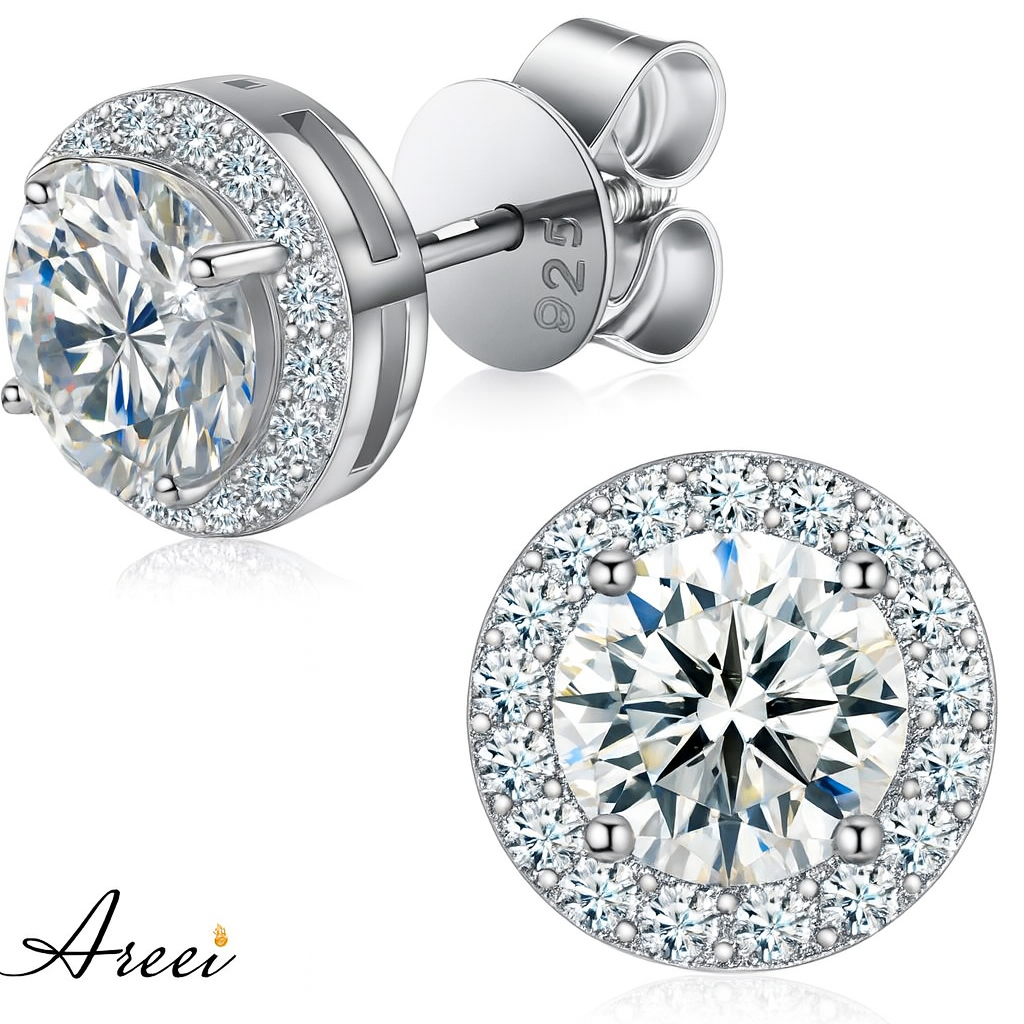 Crown Jewel Diamond Stud Earrings